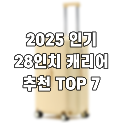 2025 인기 28인치 캐리어 추천 TOP 7
