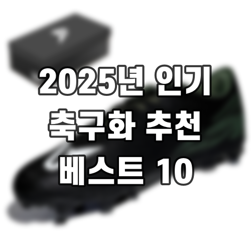 2025년 인기 축구화 추천 베스트 10