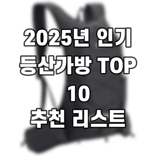 2025년 인기 등산가방 TOP 10 추천 리스트
