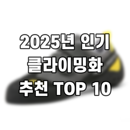 2025년 인기 클라이밍화 추천 TOP 10